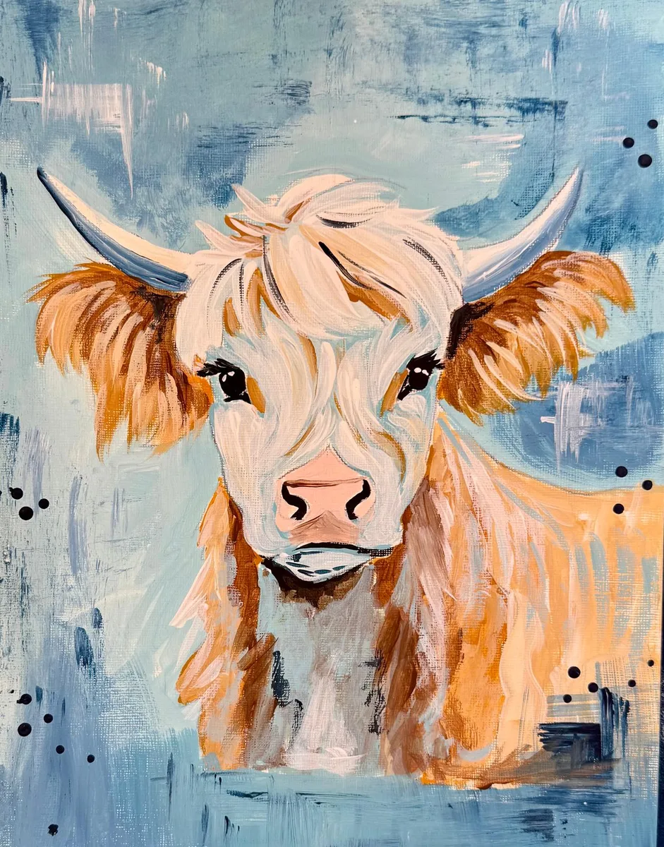 Country cow painting